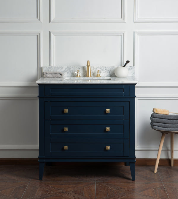 36 Navy Blue Single Vanity
